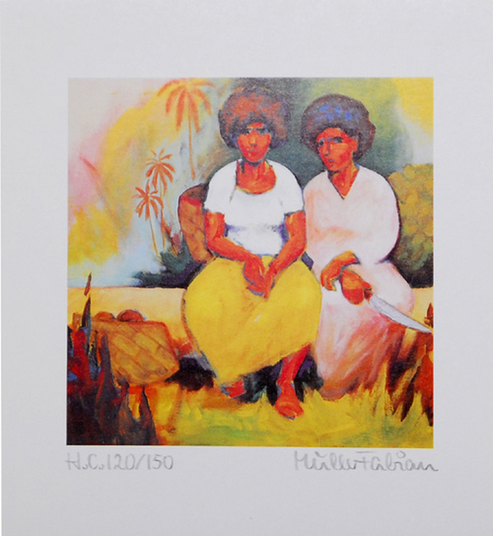 Fabian Müller: Lithografie, Zittende vrouwen kopen? Bied vanaf 5!