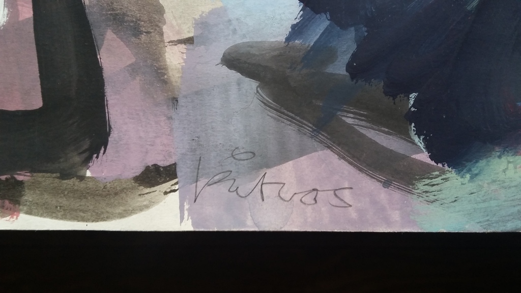 Piet Vos - acrylverf op papier kopen? Bied vanaf 75!