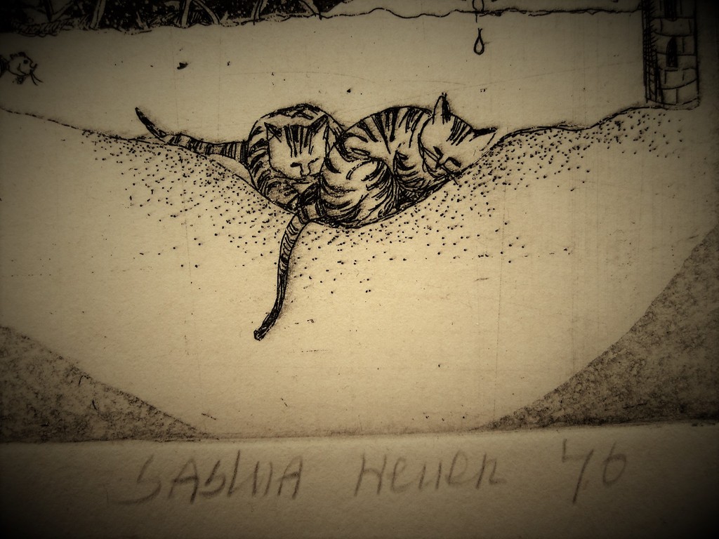 Leuke gedetailleerde 1976 eigen druk "Geboorte Ets" van Saskia Heuer (1956-)  kopen? Bied vanaf 1!