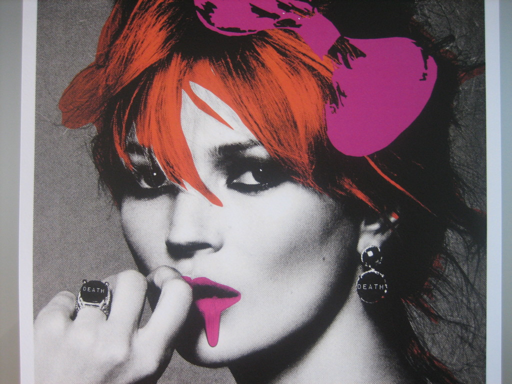 DEATH NYC Limited Edition Art print Graffiti Signed "Kate Moss " Rare 2012 kopen? Bied vanaf 1!