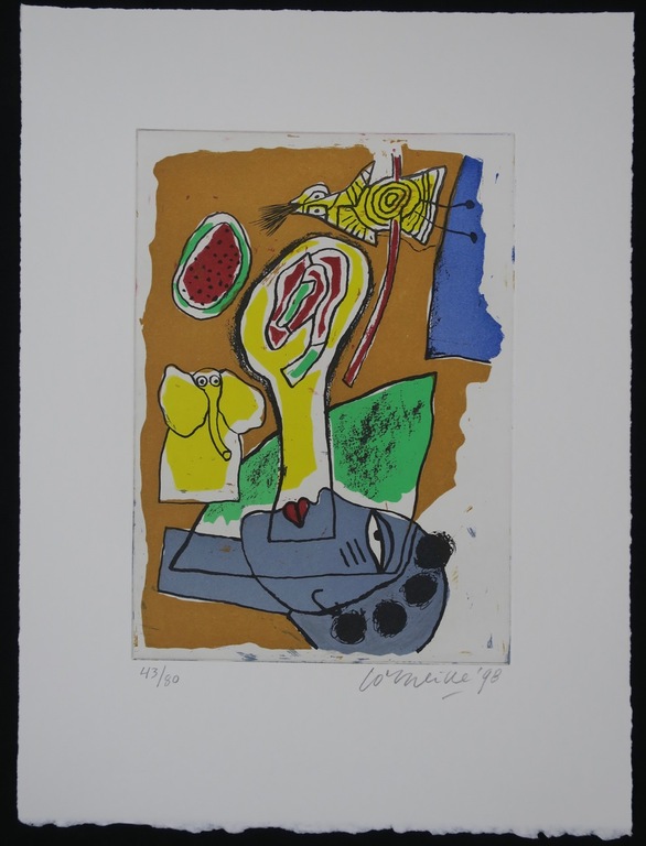 Corneille: Gravure, Visage bleu kopen? Bied vanaf 60!