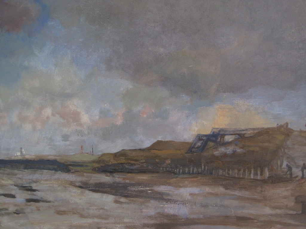 Huub Gerretsen 1897-1978 "Duinen bij Scheveningen 1968" olieverf kopen? Bied vanaf 1!