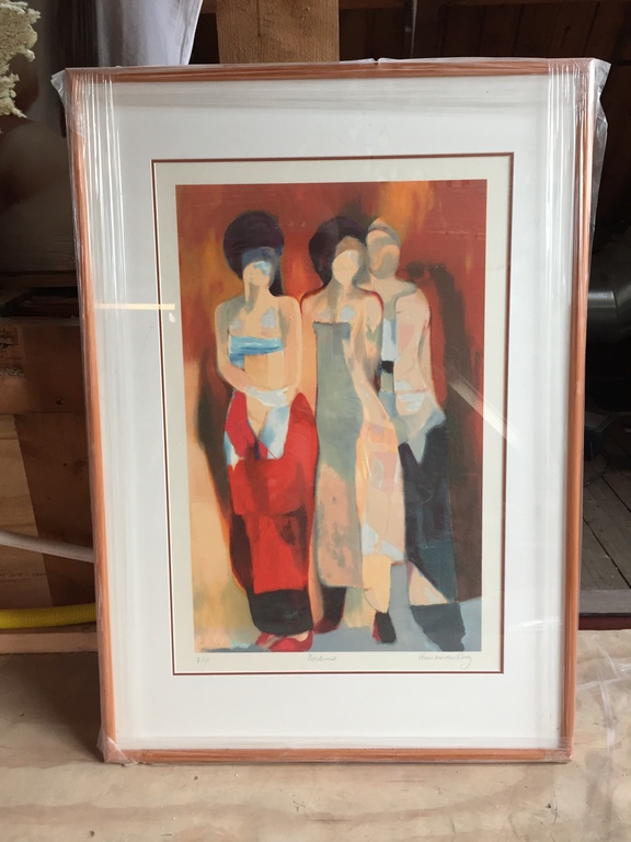 Hans van den Berg - Hans van den Berg | Zeefdruk 7 van 175 | Bordeaux | 70x100 cm verkocht voor € 50!
