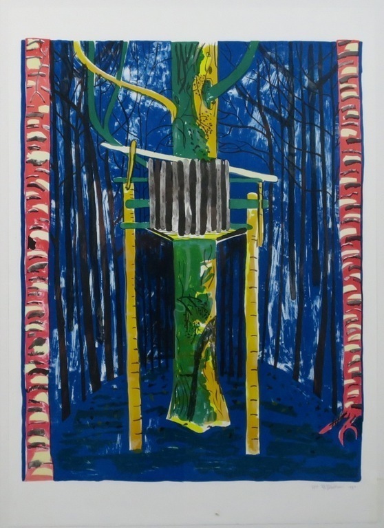 Dorian Hiethaar: Litho, Uitkijktoren - Ingelijst kopen? Bied vanaf 1!