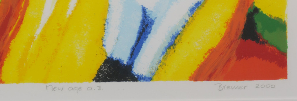 Saskia Bremer: Zeefdruk, New age a.3. - Ingelijst kopen? Bied vanaf 1!