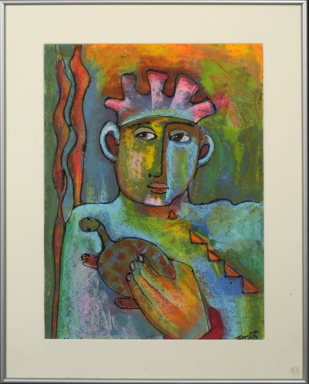 Franca Muller Jabusch: Gouache, Zo Beestje, Zo Baasje - Ingelijst kopen? Bied vanaf 35!