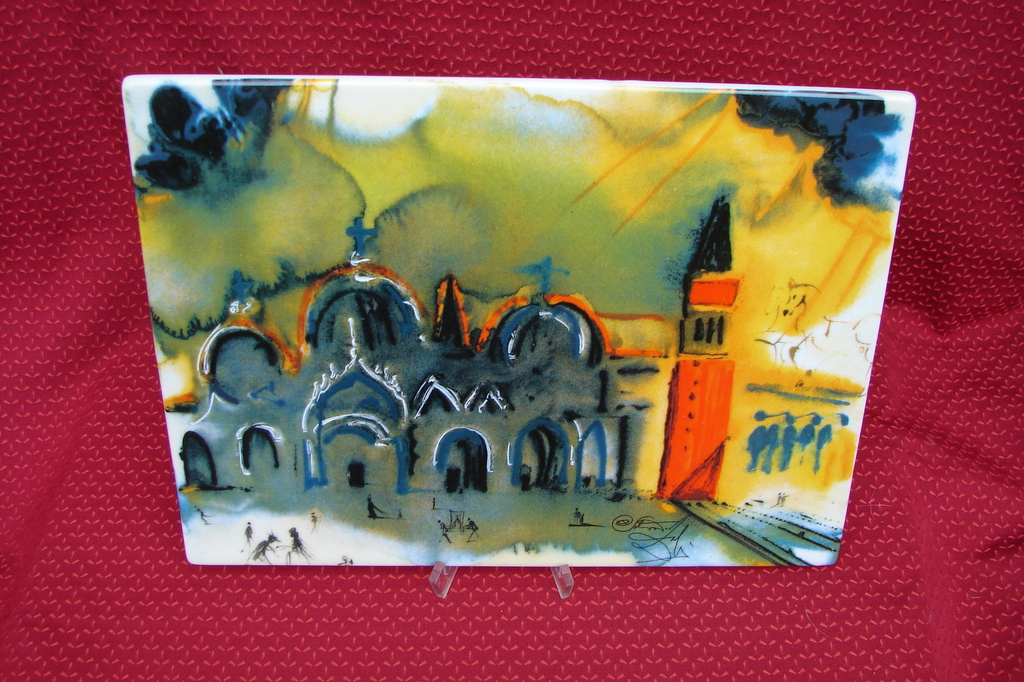 Salvador Dalí - Place Saint-Marc a Venise tegel. kopen? Bied vanaf 80!