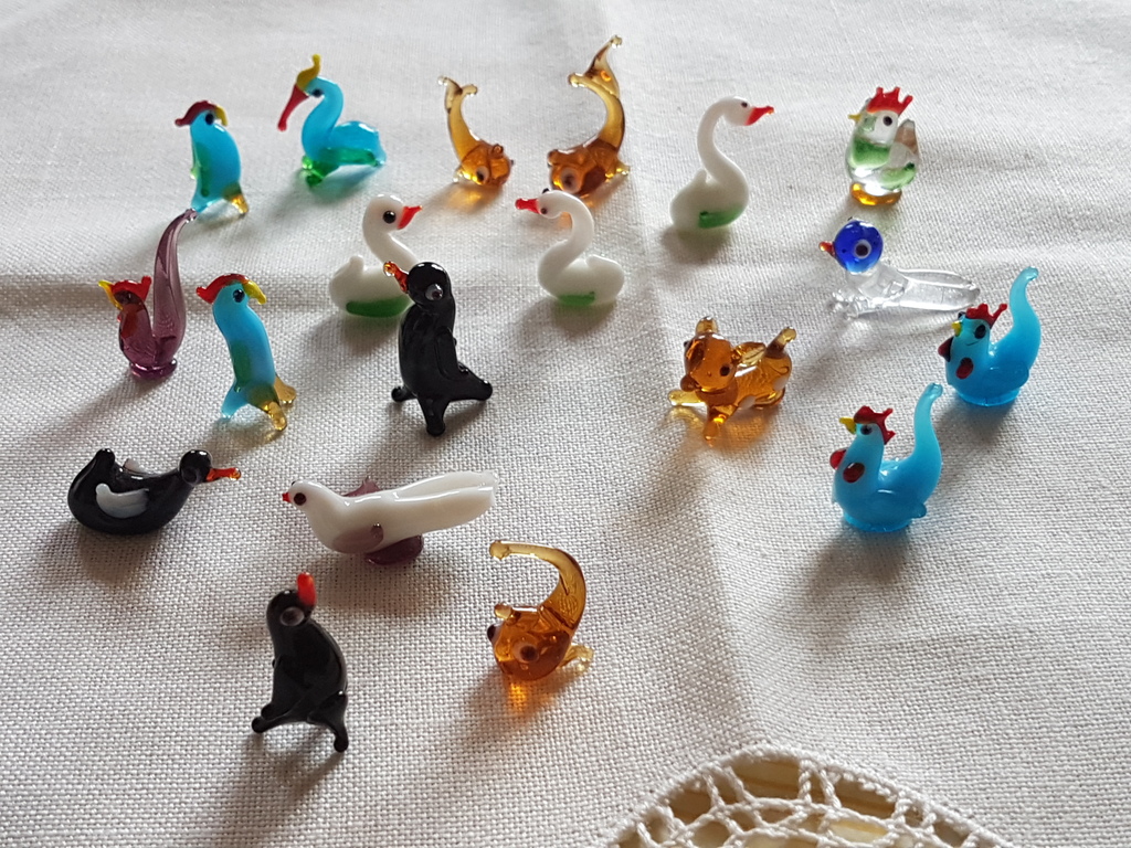 Murano glas(calcedonio)miniature vintage anni 70-18 pz kopen? Bied vanaf 1!