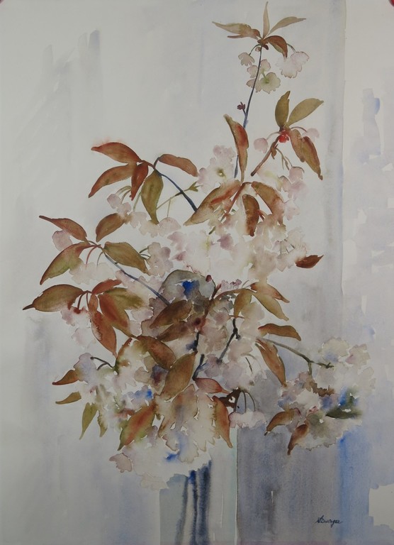 Sonja Dwinger: Aquarel, Bloemstilleven verkocht voor € 57!