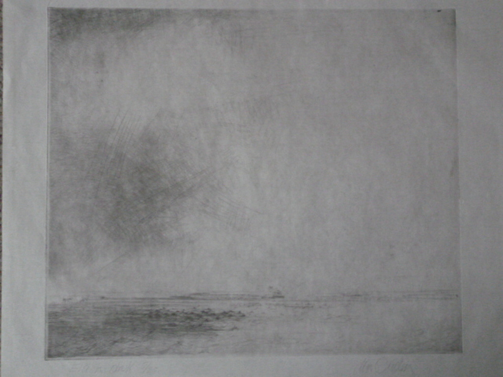 Willem den Ouden - ets - De Waal X verkocht voor € 175!