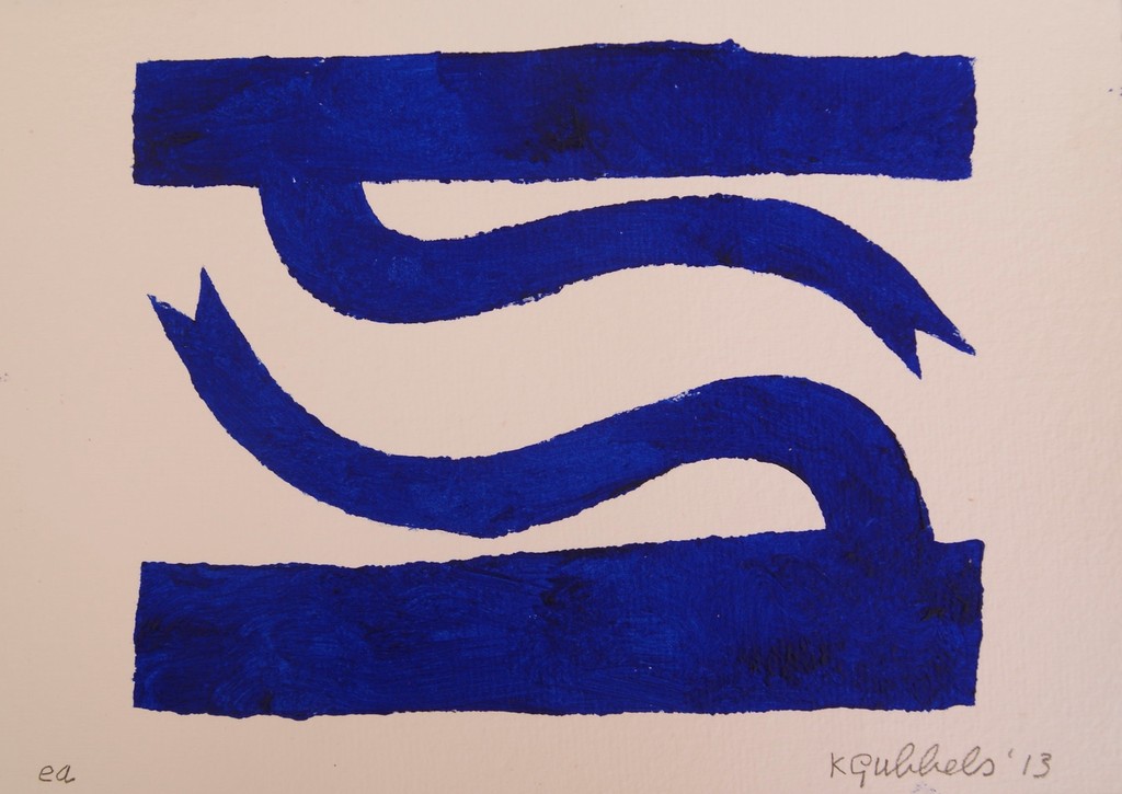 Klaas Gubbels sjabloondruk uit 2013. verkocht voor € 425!