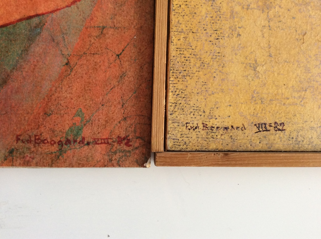 Fvd Boogard beschilderde schilderijen naakte man en vrouw kopen? Bied vanaf 1!