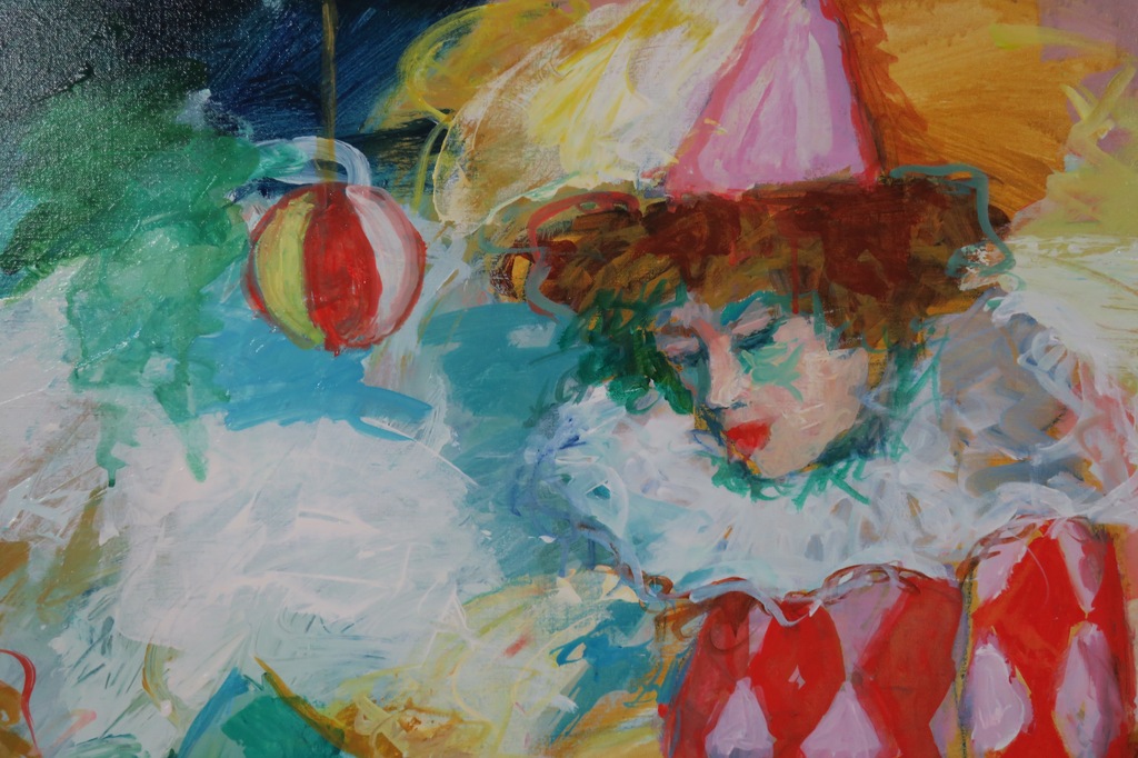Annemarie de Groot: Olieverf op doek, Carnaval in Venetie - Ingelijst (Groot) kopen? Bied vanaf 450!