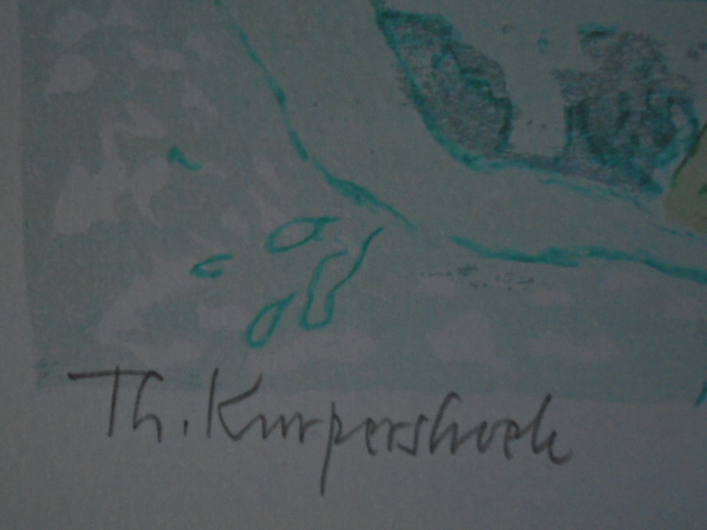 Theo Kurperskoek - kleurenlitho - Vondelpark (Amsterdam) kopen? Bied vanaf 50!