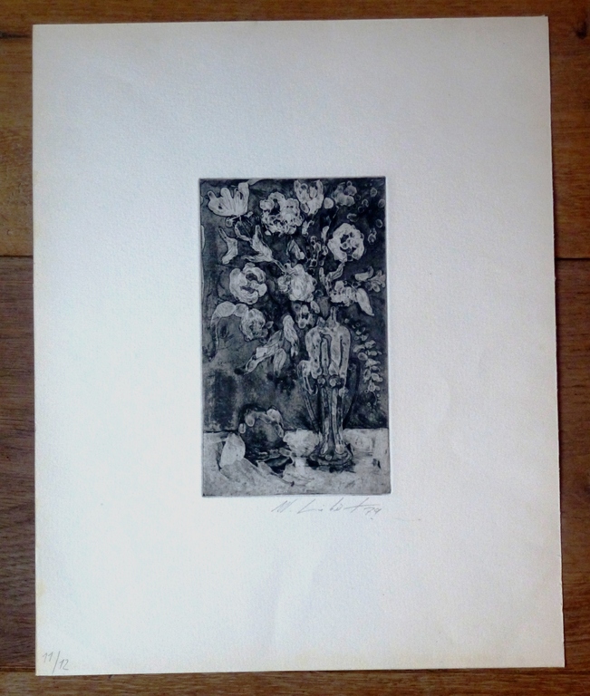 mooi Ets van onbekende kunstenaar: stilleven, 1979, handgesigneerd en genummerd kopen? Bied vanaf 1!