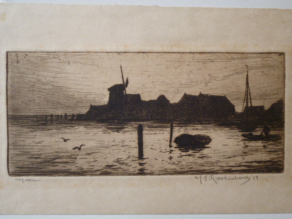 H.E.Roodenburg - ets - Hoorn verkocht voor € 40!