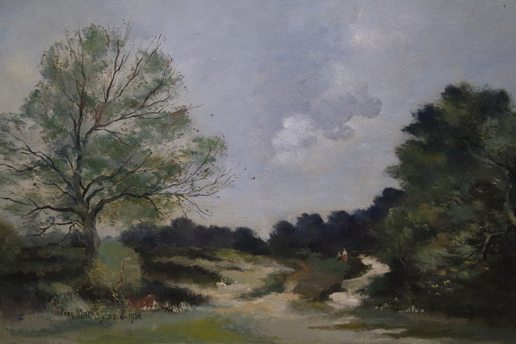 Antoon Markus (1870-1955) - olieverf op doek - landschap met figuren kopen? Bied vanaf 270!