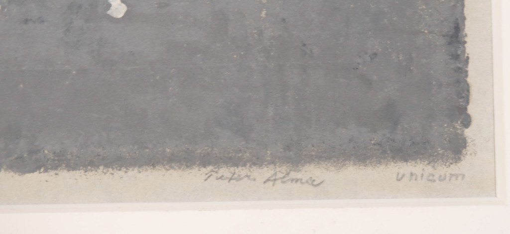 Peter Alma - Peter Alma: Gemengde techniek op Rijstpapier, Duiven kopen? Bied vanaf 220!