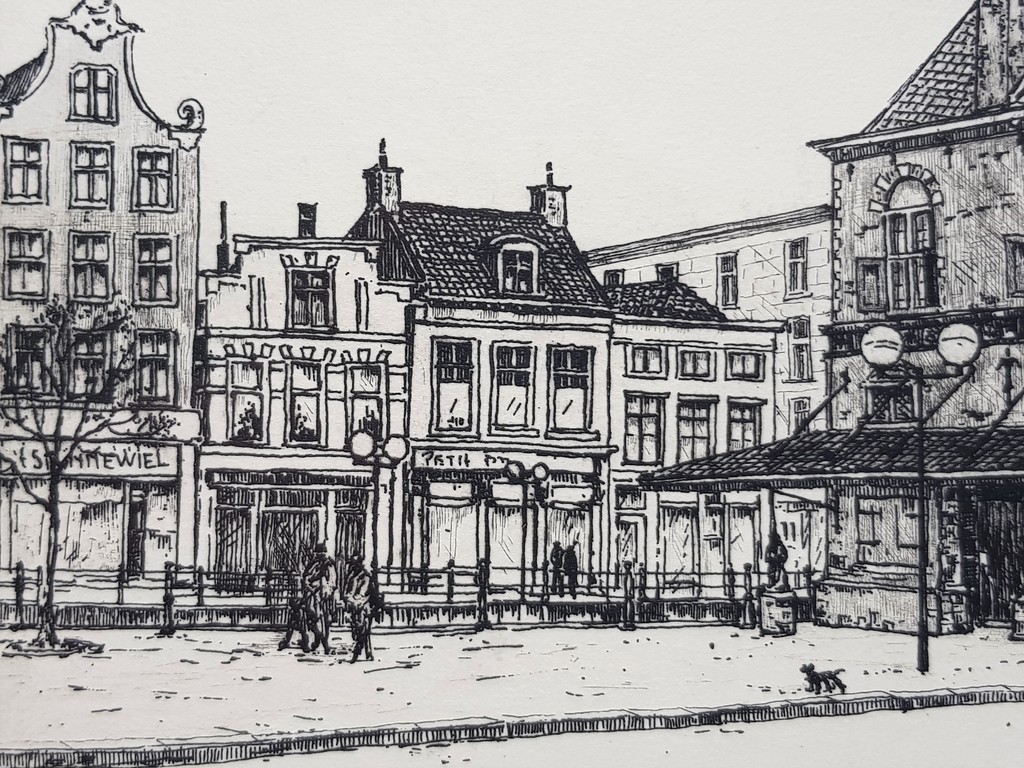 Anna Doedijns - Anna Doedijns - Leeuwarden de Waag - Gesigneerde lijnets kopen? Bied vanaf 40!