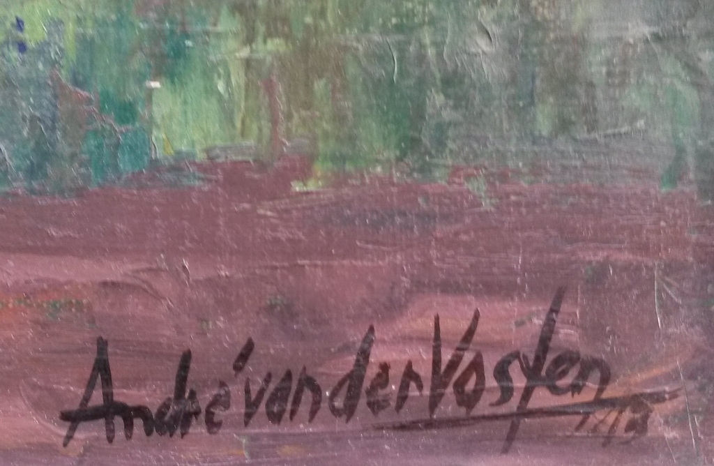 André van der Vossen - Landschap met boerderij - olieverf op doek - gesigneerd kopen? Bied vanaf 125!