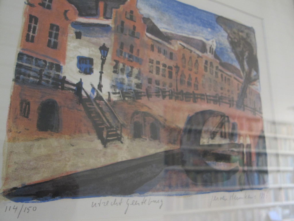 Hermkens: kleurenlitho, Geertebrug, Utrecht, 1996 kopen? Bied vanaf 150!