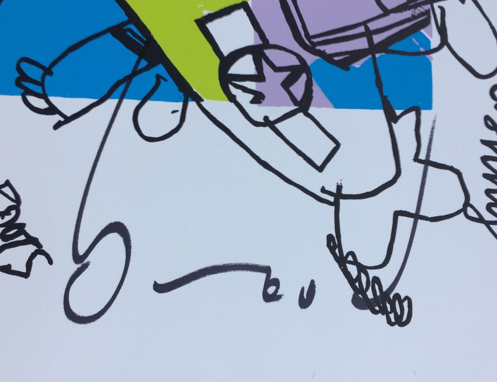 Herman Brood - Originele hand gesigneerde zeefdruk - Biggles, Buck kopen? Bied vanaf 1!