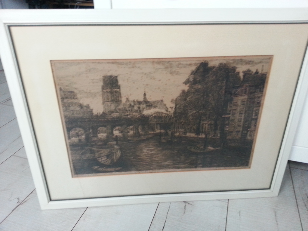 Eugene Rensburg (1872-1956) - Ets, gesigneerd kopen? Bied vanaf 1!