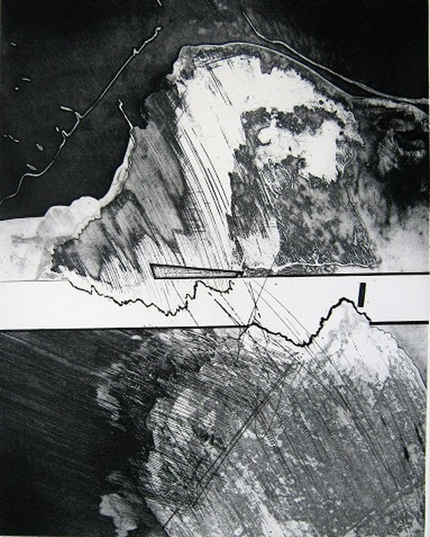 Ko Oosterkerk--ets--uit de nieuwe wereld verkocht voor € 51!