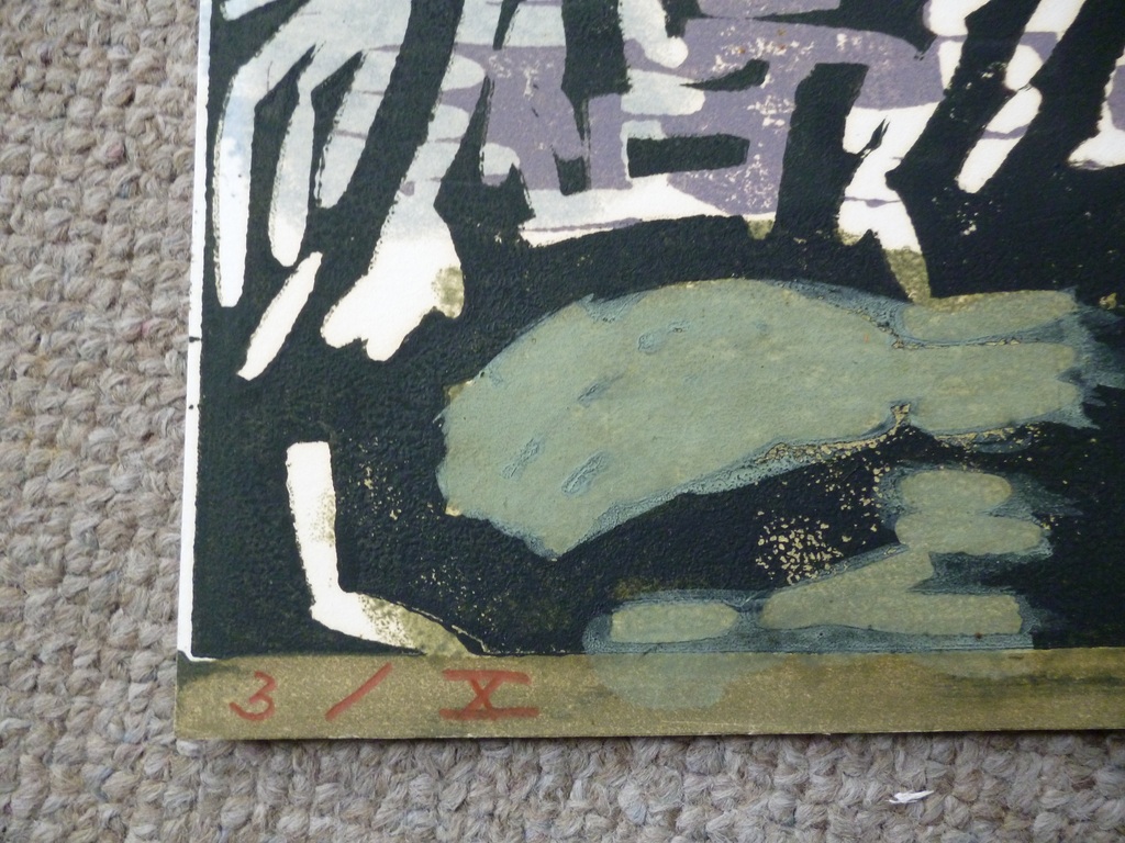 Hein Stork - kleurenlinosnede - Zweedse kust  kopen? Bied vanaf 90!