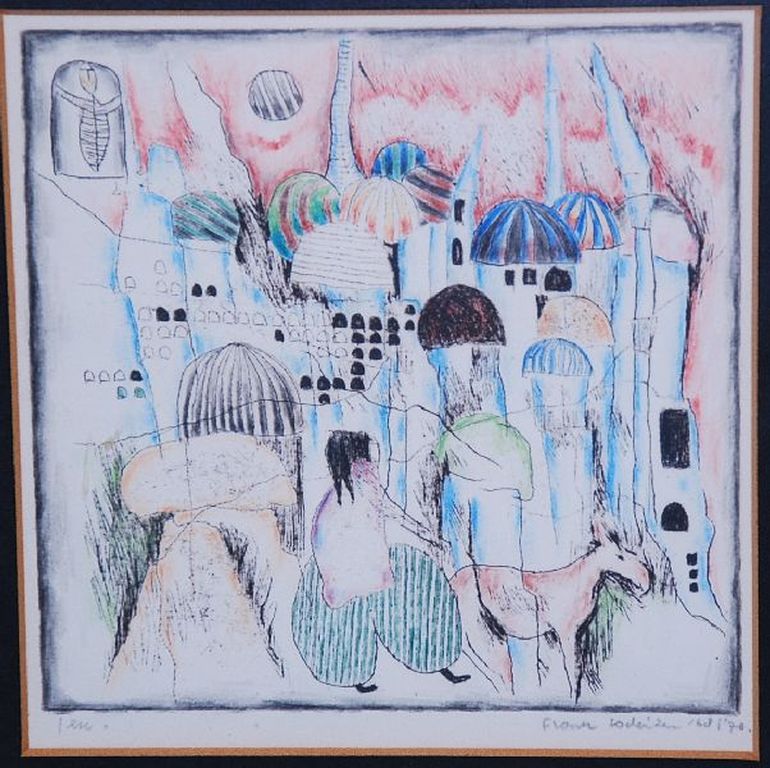 Frank Lodeizen: Monotype. Kleurenets. Oosterse Stad kopen? Bied vanaf 1!