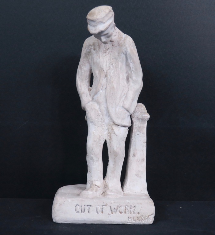 Hildo Krop: Gipsen sculptuur, Out of work kopen? Bied vanaf 200!