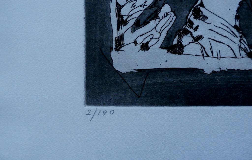 Lucebert - ets: derde gezicht - gesigneerd - 1975 kopen? Bied vanaf 250!