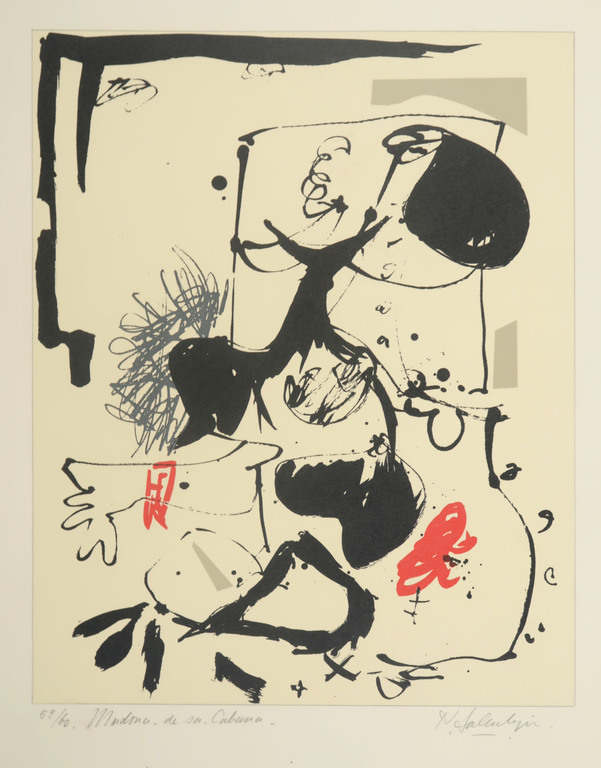 Kees Salentijn: Zeefdruk, Madona de sa Cabana verkocht voor € 35!