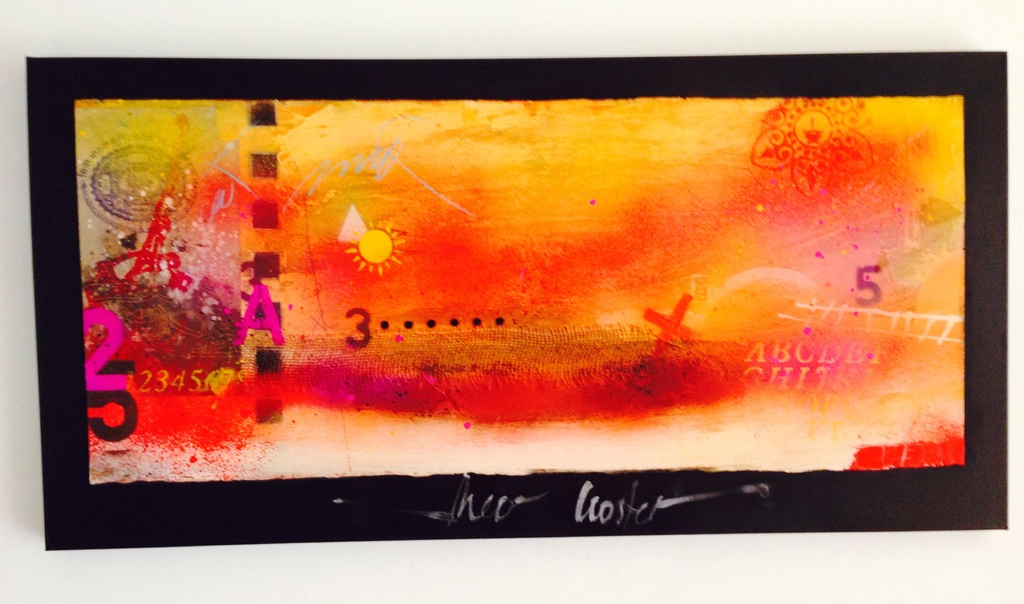 Theo koster, gemengde techniek, day dream verkocht voor € 100!