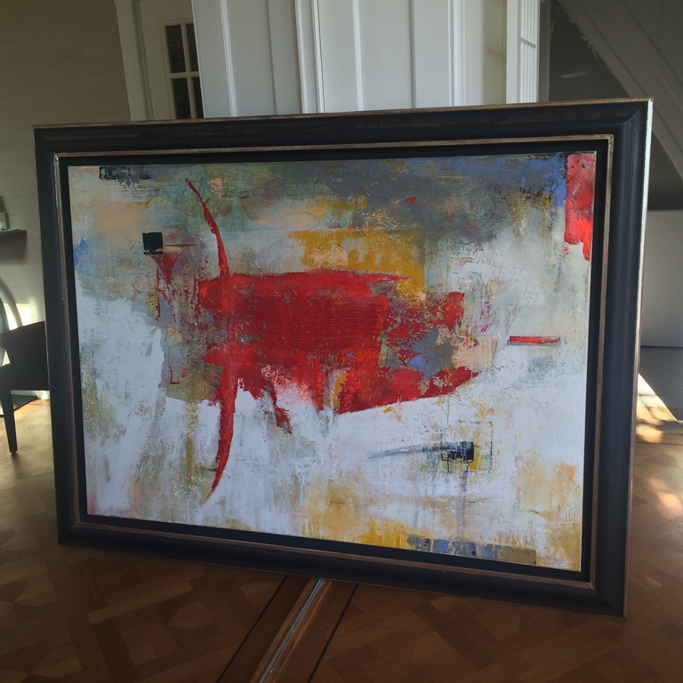 Joost Beerents, abstract schilderij, zonder titel   kopen? Bied vanaf 500!