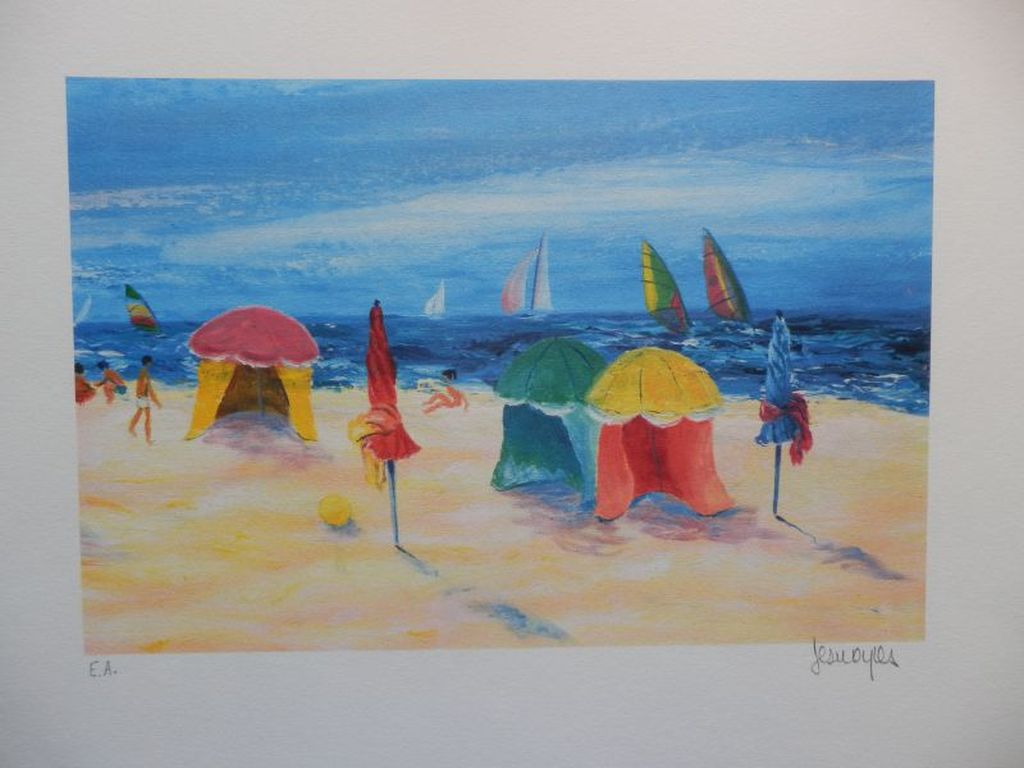 SERGE DESNOYERS Kleurenzeefdruk LA PLACE Handgesigneerd kopen? Bied vanaf 1!