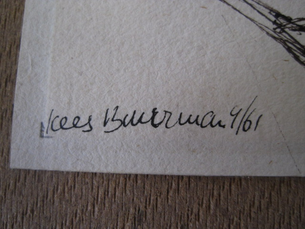 Originele 1961 Sepiatekening "Jongensportret" van Kees Buurman 1933-1997 kopen? Bied vanaf 1!