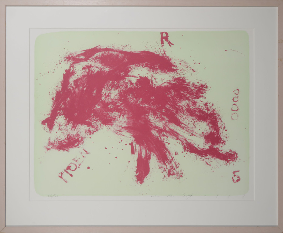 Henny van der Vegt Henny van der Vegt Litho, Pioen Ingelijst