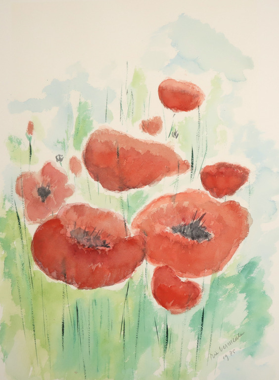 Onbekend gesigneerd: Aquarel, Zonder titel kopen? Bied vanaf 1!