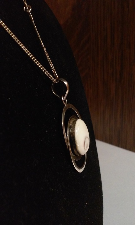 In nieustaat Zilveren Ketting en hanger met het Oog van Shiva . kopen? Bied vanaf 30!