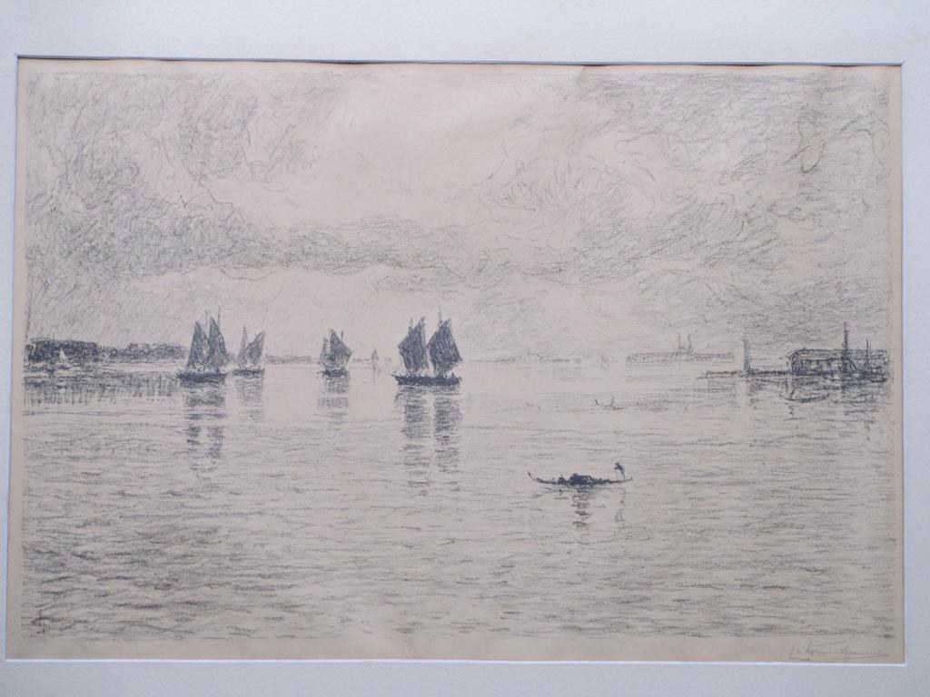C.N.Storm van-s'Gravesande, Lagune Venetië, Litho verkocht voor € 60!