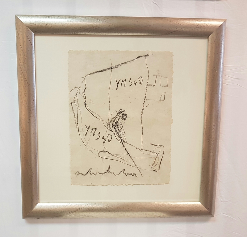 Anton Heyboer, houtskool tekening op hahnemuhle papier, " Bootje Anton " serie  kopen? Bied vanaf 100!