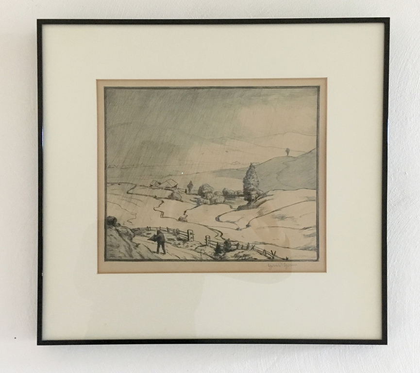 Hans Thoma, droge naald, landschap met wandelaar kopen? Bied vanaf 650!