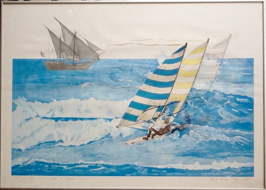 Leentje Linders kleurenets blinddruk , ingelIjst verkocht voor € 65!