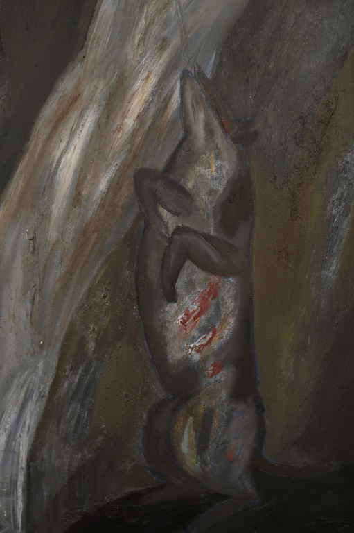 Horacio Silva: Acryl op doek, Hombre con tuente (Groot!) kopen? Bied vanaf 200!