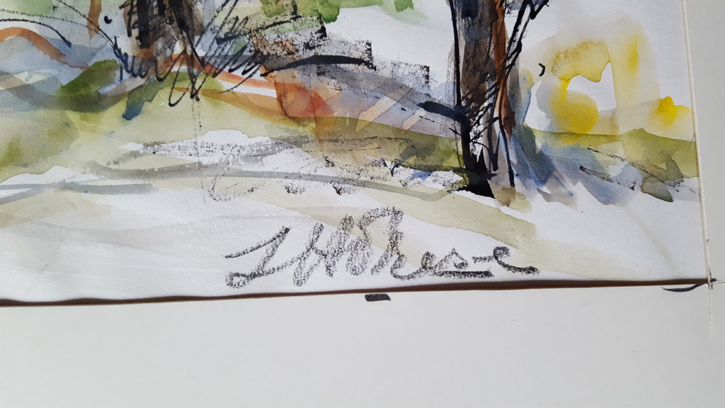Job Frese: aquarellen, Oostenrijkse landschappen. kopen? Bied vanaf 1!