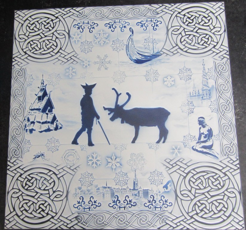 HUGO KAAGMAN SPRAY ART DELFT BLUE  verkocht voor € 375!