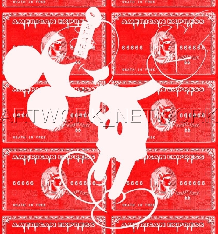 DEATH NYC "Finger Red Mouse" n°50/100 - Signed with COA (Edition Limited 100) kopen? Bied vanaf 1!