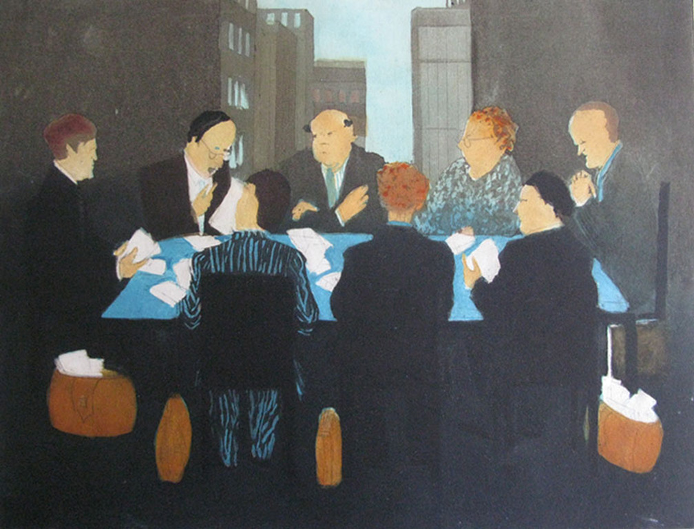 Willy Belinfante (1922-2014) - VERGADEREN - kleurets verkocht voor € 35!