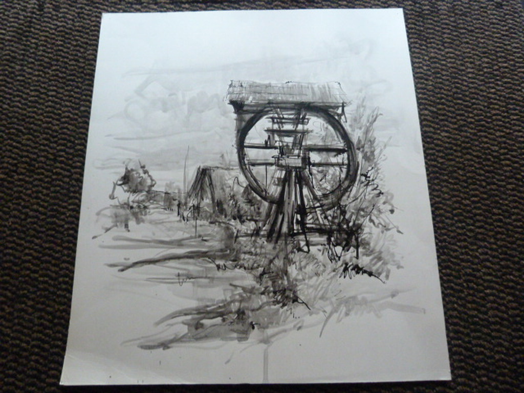 Jobst Heinrich Frese ( 1914 - 1986 ) - 3 x  tekening/aquarel kopen? Bied vanaf 1!